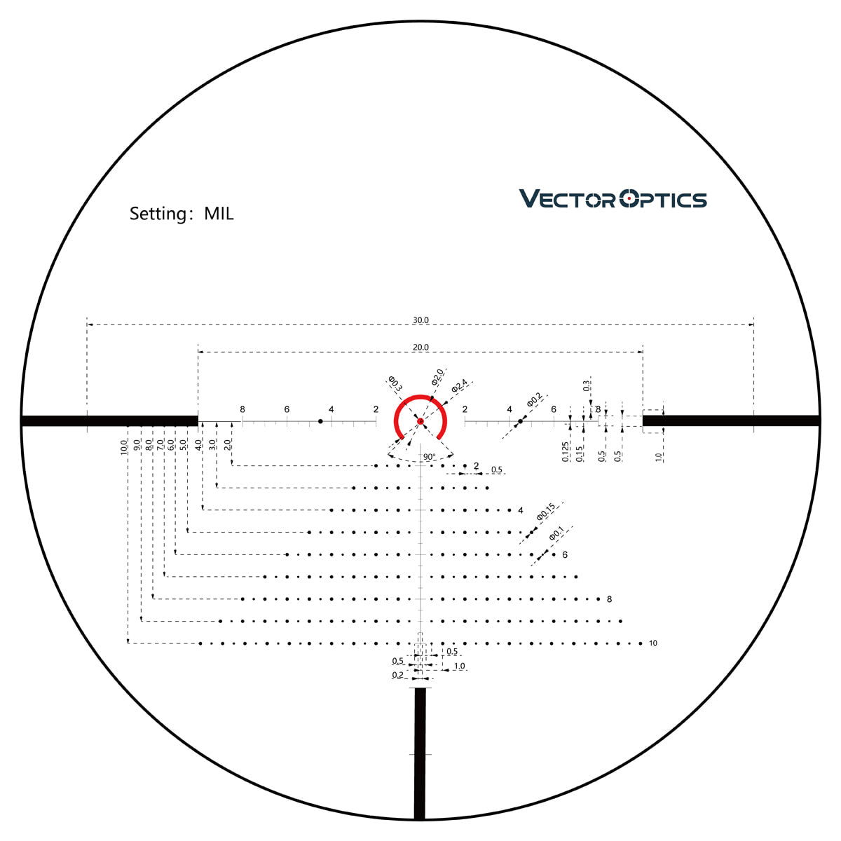 Vector Optics Constantine 1-8x24 FFP Riflescope Scff-32