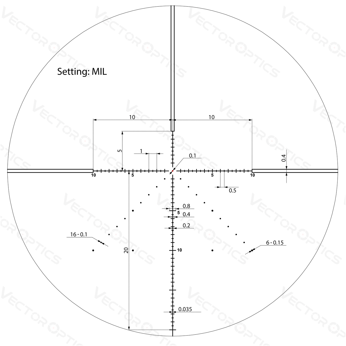 Vector Optics Veyron 6-24x44 IR First Focal Plane Riflescope Illuminated Scff-37