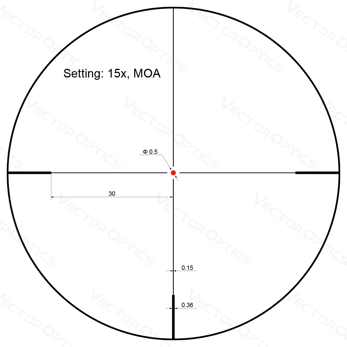 Vector Optics Forester 3-15x50 SFP Riflescope Scom-16