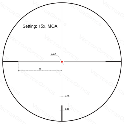 Vector Optics Forester 3-15x50 SFP Riflescope Scom-16