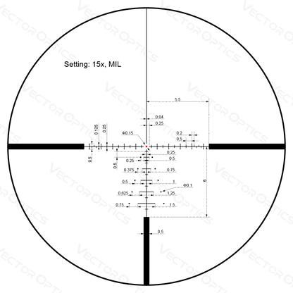 Vector Optics Paragon 3-15x44 1in Riflescope Zero-Stop SCOM-T37