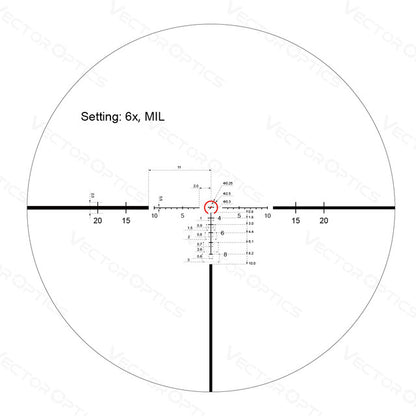 Vector Optics Continental x6 1-6x24 Tactical LPVO Riflescope FDE SOC-34