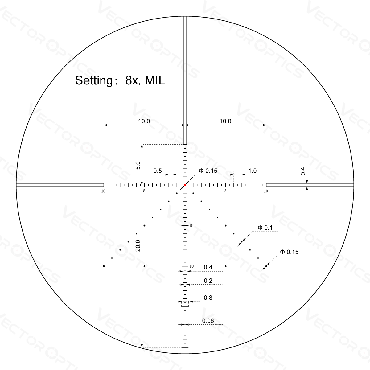 Vector Optics Veyron 2-8x32IR Compact Riflescope Scoc-43