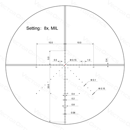 Vector Optics Veyron 2-8x32IR Compact Riflescope Scoc-43