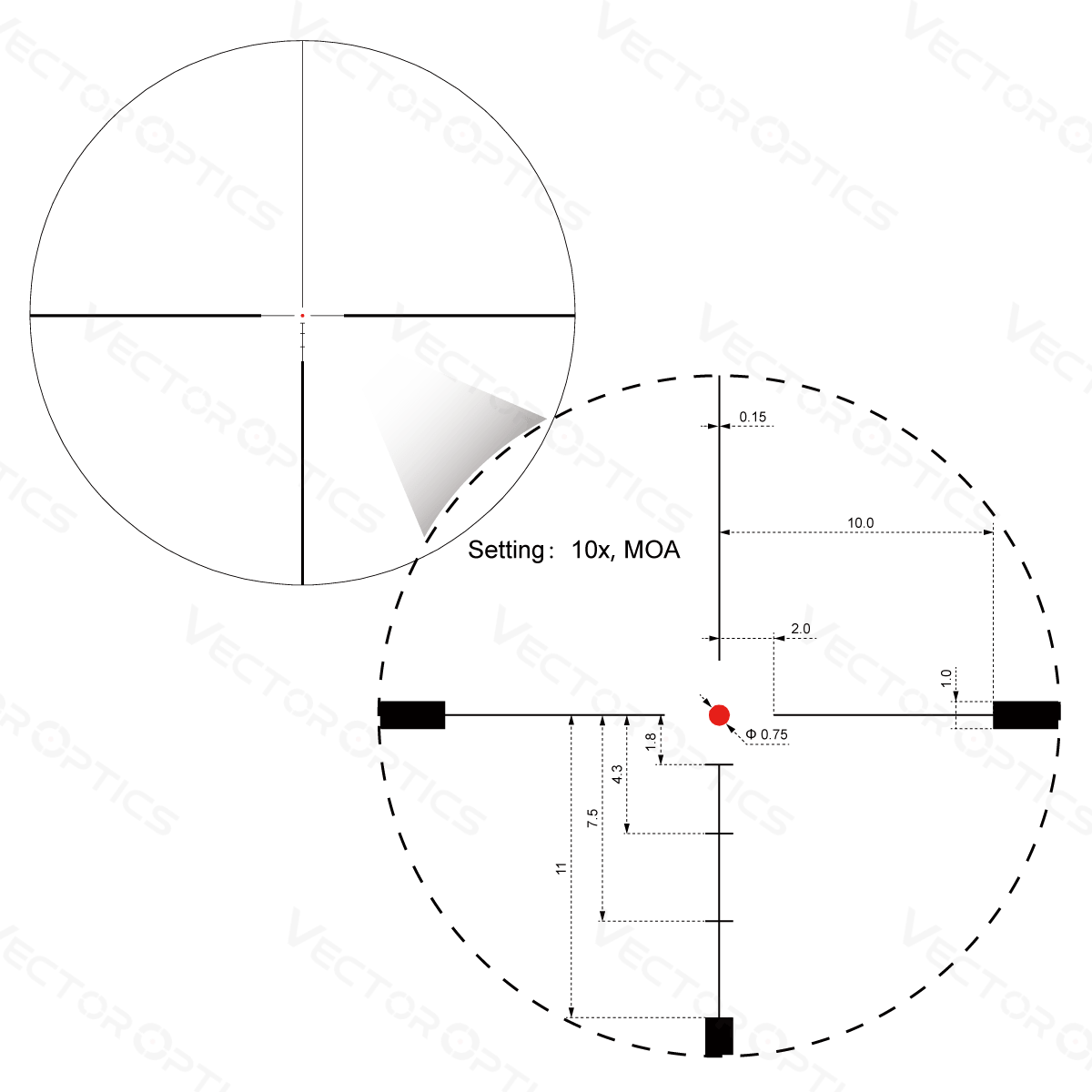 Vector Optics Hugo 3-12x44GT SFP Riflescope Scom-31