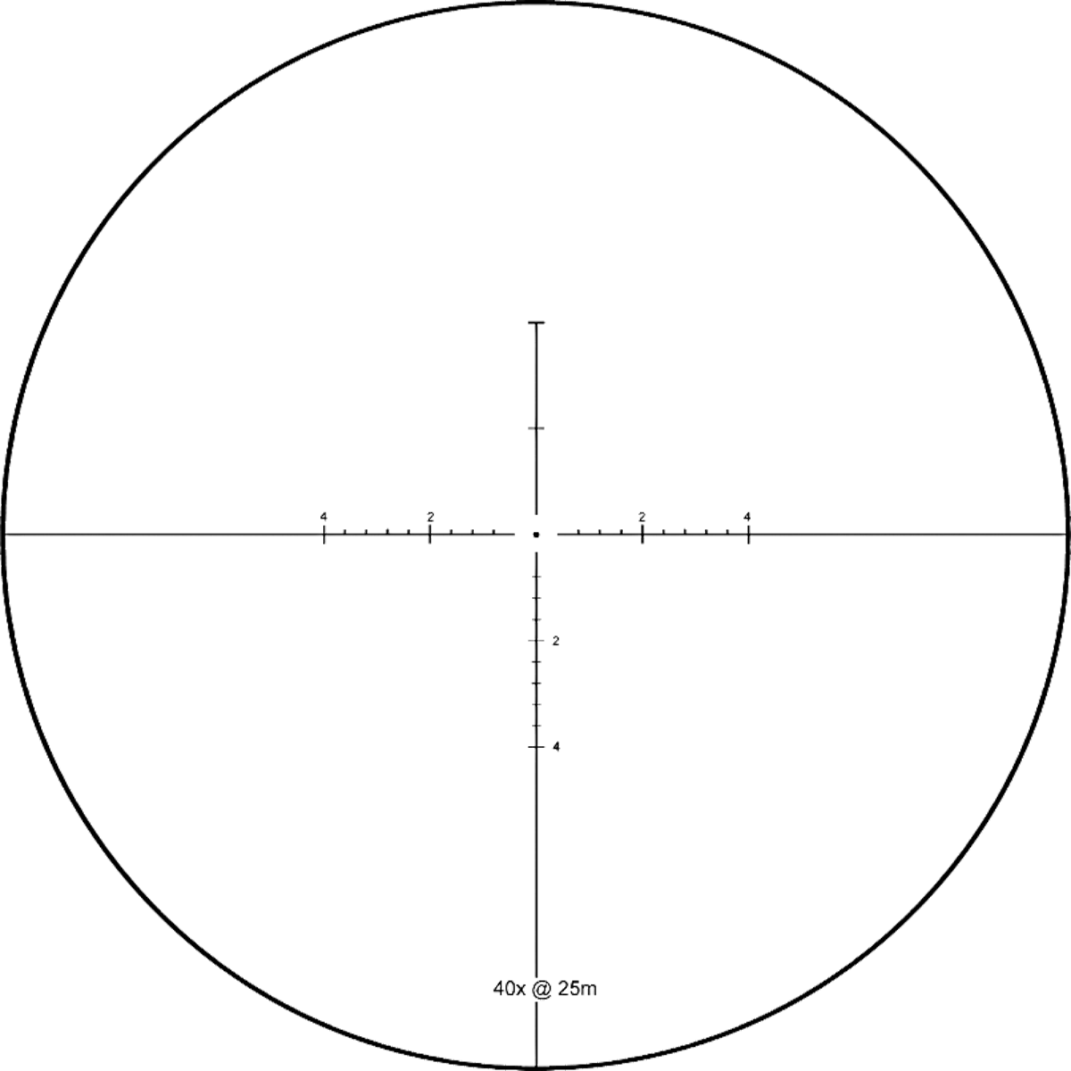 Vector Optics Sentinel-X 10-40x50 Center Dot Riflescope Scol-34