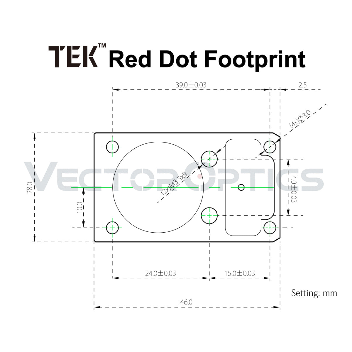 Vector Optics Frenzy 1x17x24 Pistol Red Dot Sight SCRD-19II