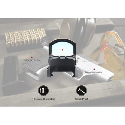 Vector Optics Frenzy-S 1x17x24 SAS Battery Side Loading Red Dot Sight SCRD-62