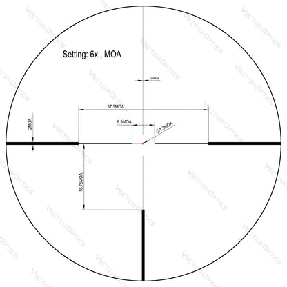 Vector Optics Continental x6 1-6x24 G4 Riflescope scoc-23