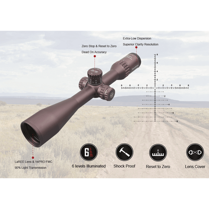 Vector Optics Continental x6 4-24x50 Tactical Riflescope FDE SCOL-43