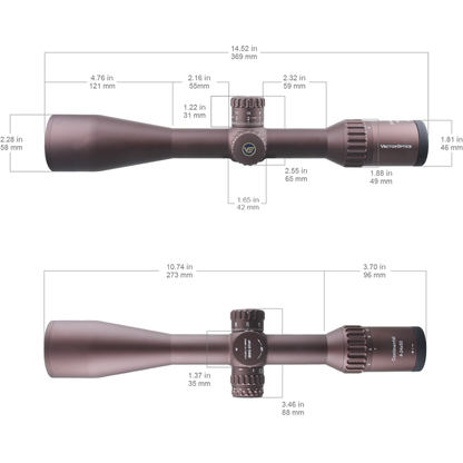 Vector Optics Continental x6 4-24x50 Tactical Riflescope FDE SCOL-43