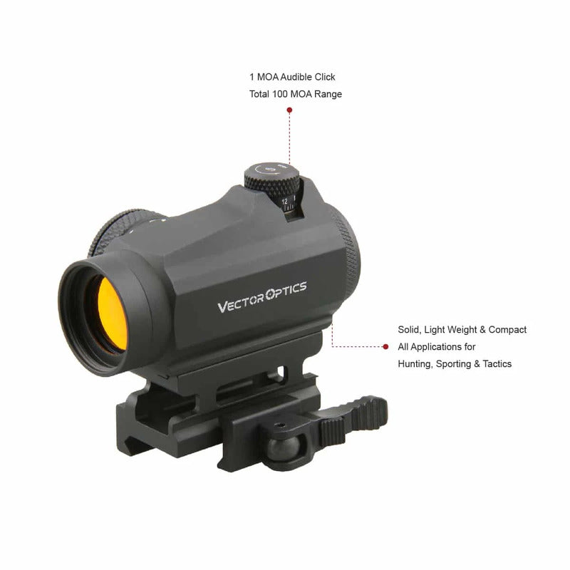 Vector Optics Maverick 1x22 GenII Red Dot Sight Scrd-12ii