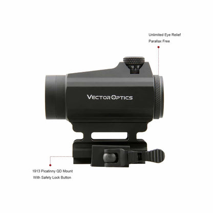 Vector Optics Maverick 1x22 GenII Red Dot Sight Scrd-12ii