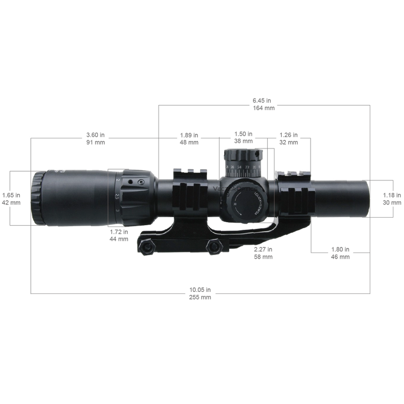 Vector Optics Mustang 1-4x24 FFP Riflescope Scff-36